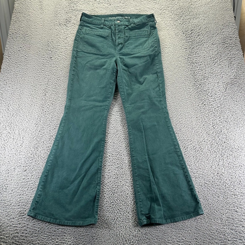 American Eagle Outfitters Green Boot Cut Pants